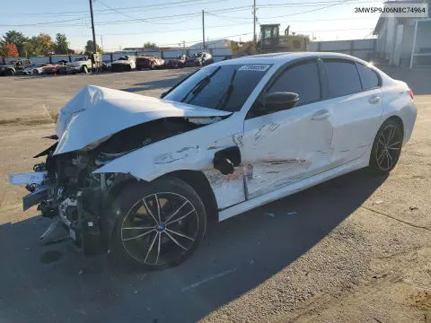2022 BMW 330Xe VIN 3MW5P9J06N8C74964 фото 1