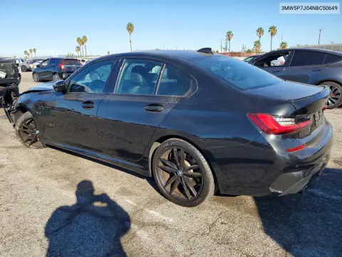 2022 BMW 330E VIN 3MW5P7J04N8C50649 фото 2