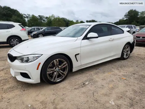 WBA3N3C54EF711645 — 2014 BMW 4ER, Задняя часть, фото до ремонта