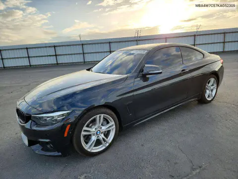 WBA4W7C57KAG52305 — 2019 BMW 4ER, Передняя часть, фото до ремонта