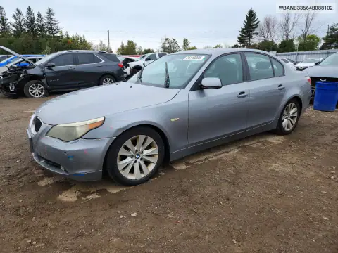 WBANB33564B088102 — 2004 BMW 5ER, Сторона, фото до ремонта