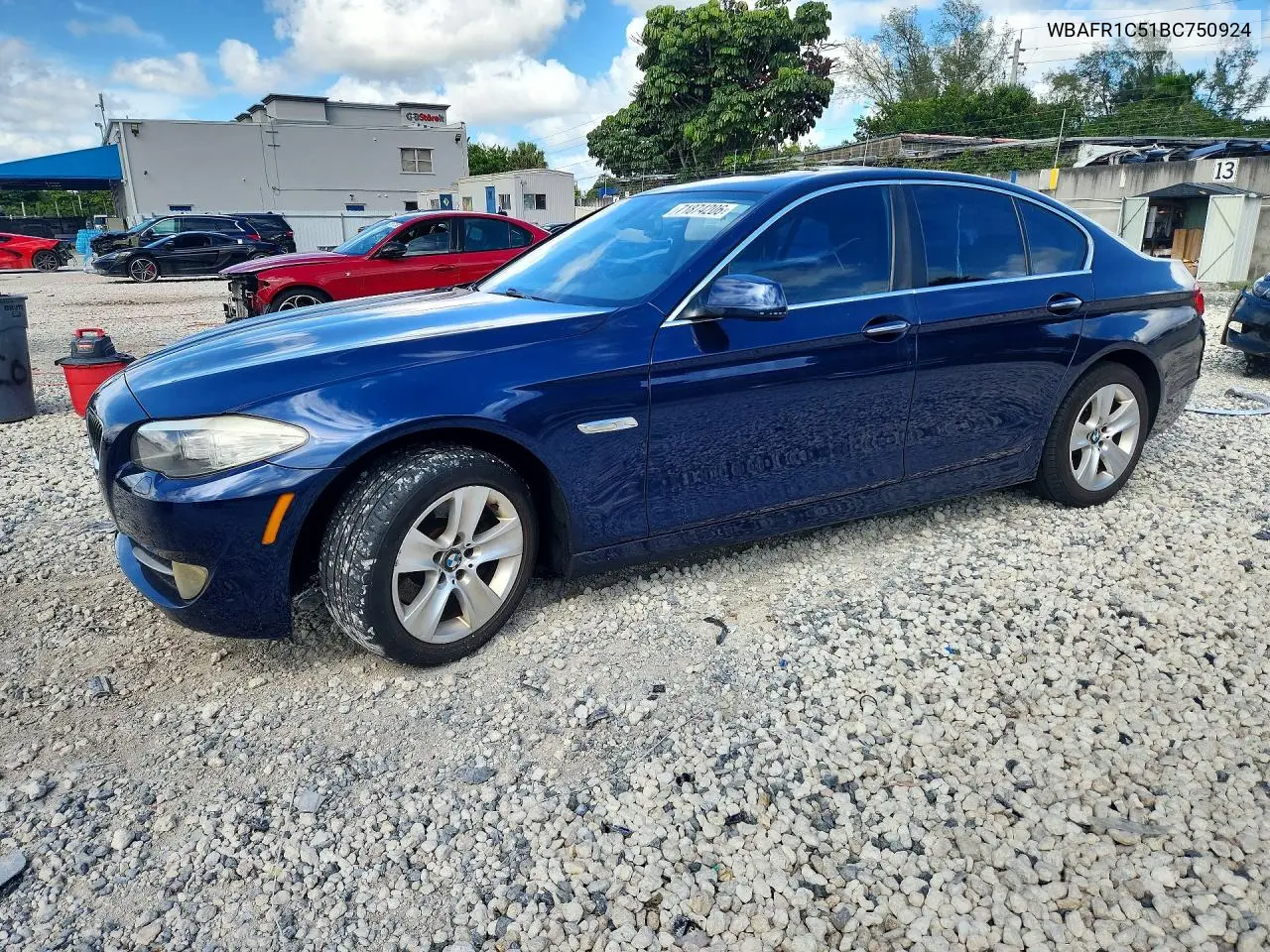 2011 BMW 528 I VIN WBAFR1C51BC750924 фото 1