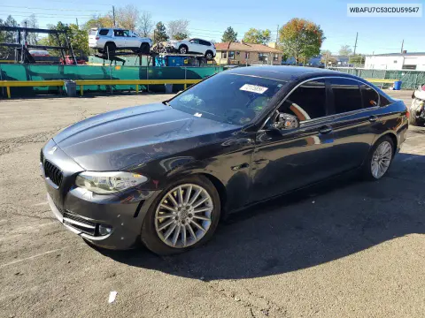 WBAFU7C53CDU59547 — 2012 BMW 5ER, Передняя часть, фото до ремонта
