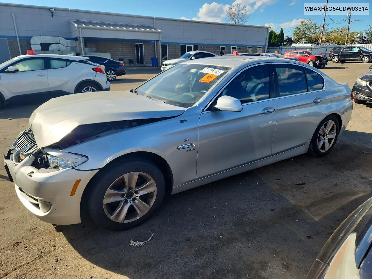 2013 BMW 5 Series VIN WBAXH5C54CDW03314 фото 1