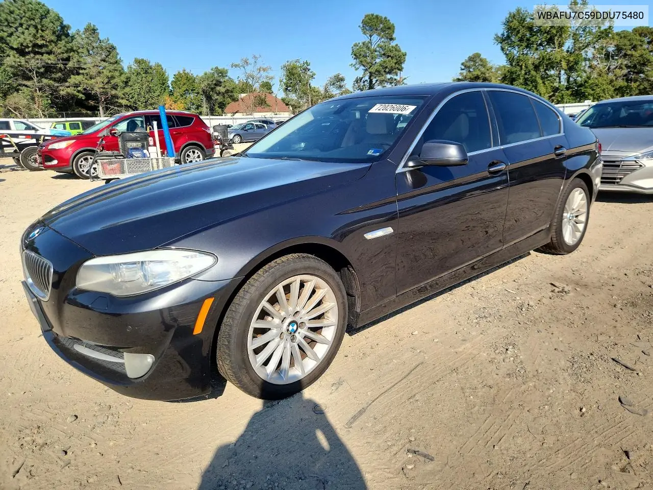 2013 BMW 535 Xi VIN WBAFU7C59DDU75480 фото 1