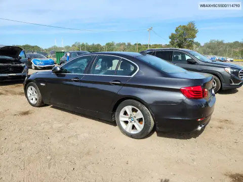 2013 BMW 528 Xi VIN WBAXH5C55DD114793 фото 2