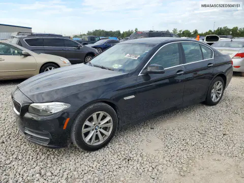 WBA5A5C52ED504151 — 2014 BMW 5ER, Пожар, фото до ремонта