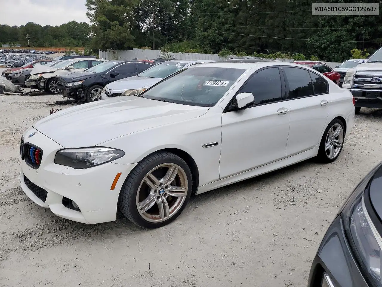 2016 BMW 5 Series VIN WBA5B1C59GG129687 фото 1