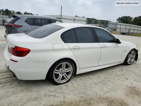 2016 BMW 5 Series VIN WBA5B1C59GG129687 фото 3