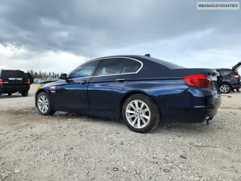 2016 BMW 528 I VIN WBA5A5C51GG347505 фото 2