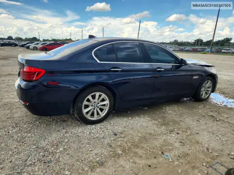 2016 BMW 528 I VIN WBA5A5C51GG347505 фото 3
