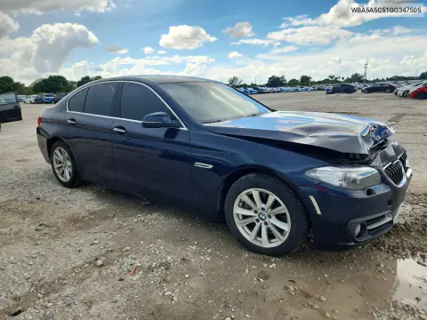 2016 BMW 528 I VIN WBA5A5C51GG347505 фото 4