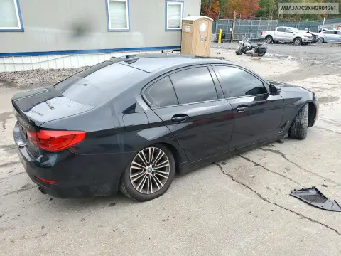 2017 BMW 530 Xi VIN WBAJA7C3XHG904261 фото 3