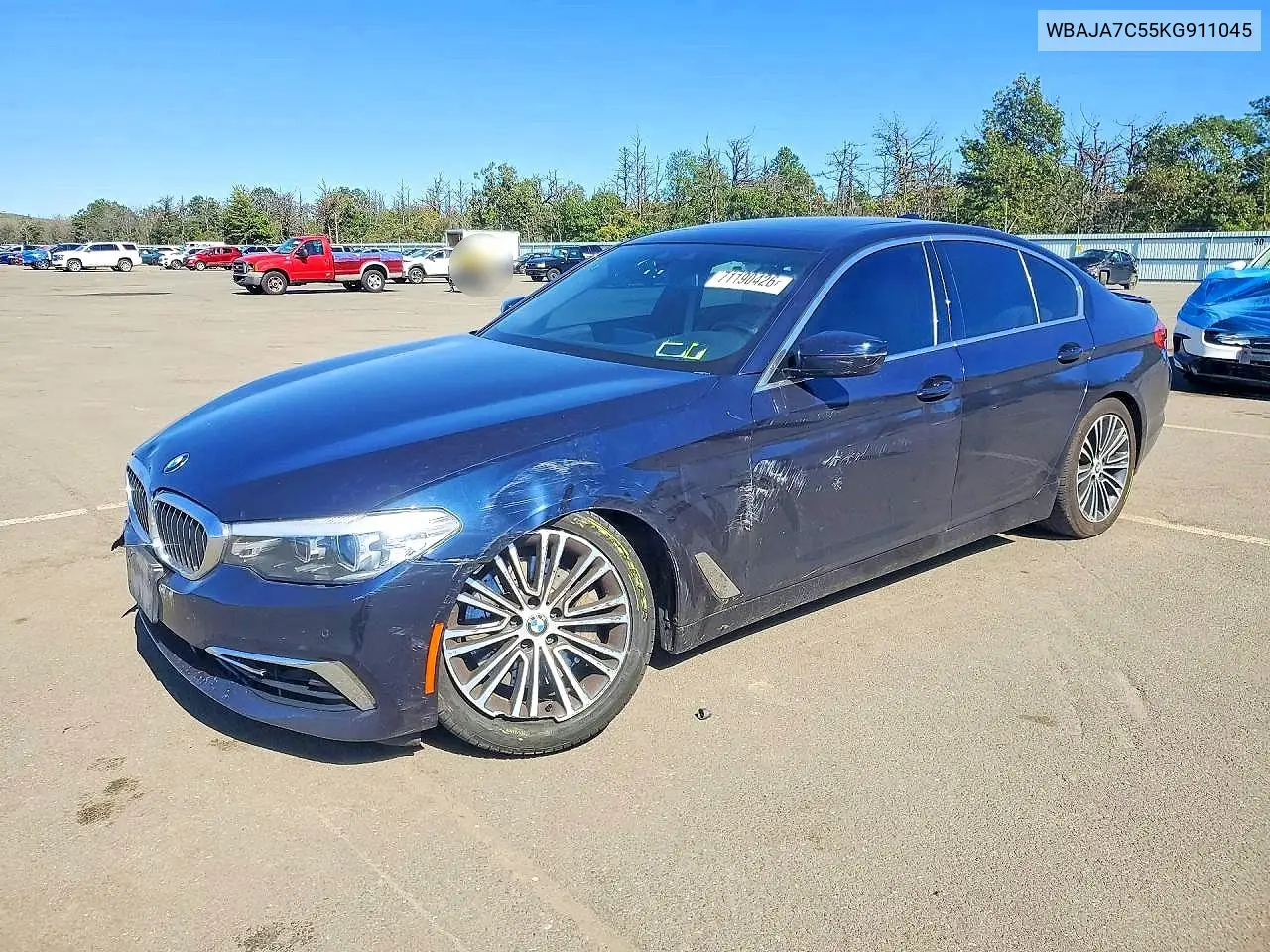 2019 BMW 530 Xi VIN WBAJA7C55KG911045 фото 1
