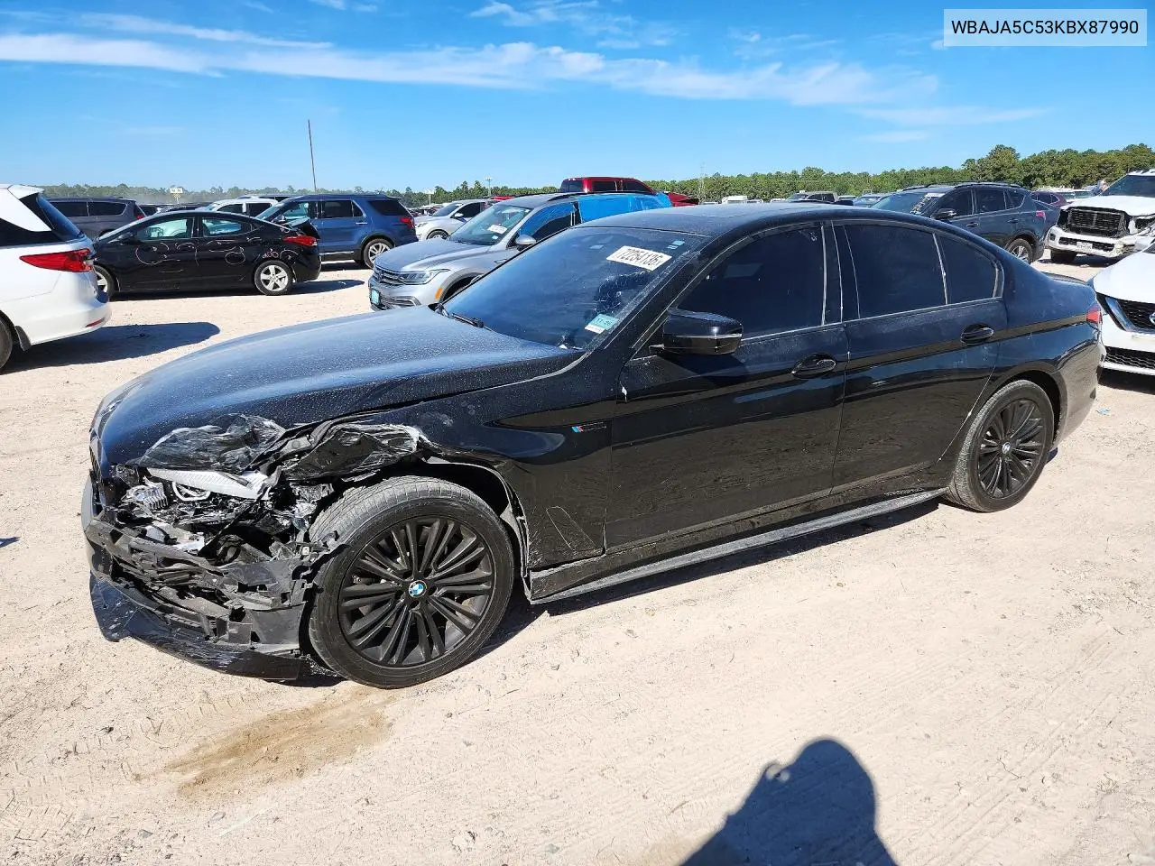 2019 BMW 530 I VIN WBAJA5C53KBX87990 фото 1