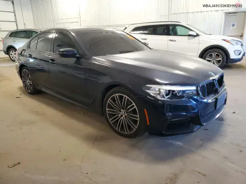2019 BMW 530E VIN WBAJA9C53KB399245 фото 4