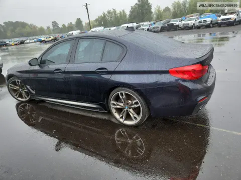 2019 BMW M550Xi VIN WBAJB9C56KB288959 фото 2