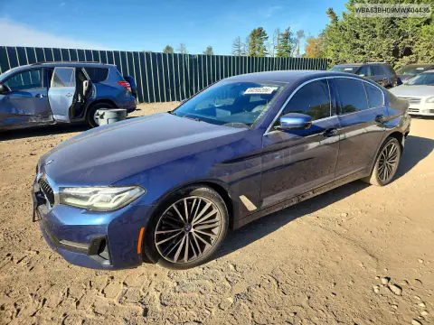 WBA53BH09MWX04436 — 2021 BMW 5ER, Задняя часть, фото до ремонта