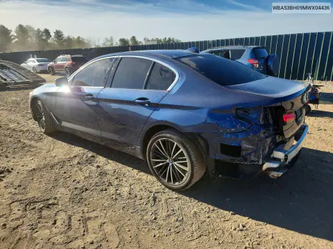 2021 BMW 530 I VIN WBA53BH09MWX04436 фото 2