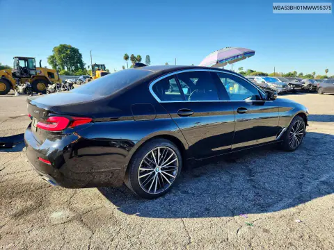 2021 BMW 530 I VIN WBA53BH01MWW95375 фото 3