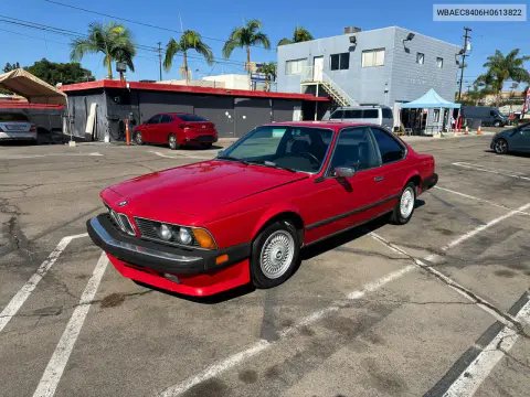 1987 BMW 635 Csi Automatic L6 VIN WBAEC8406H0613822 фото 2