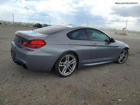 2013 BMW 640 I VIN WBALW3C59DC892531 фото 3