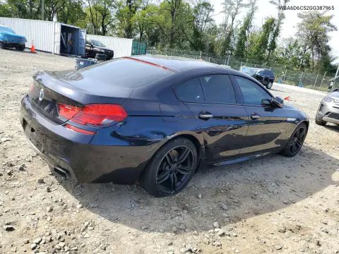 2016 BMW 650 Xi Gran Coupe VIN WBA6D6C52GG387965 фото 3