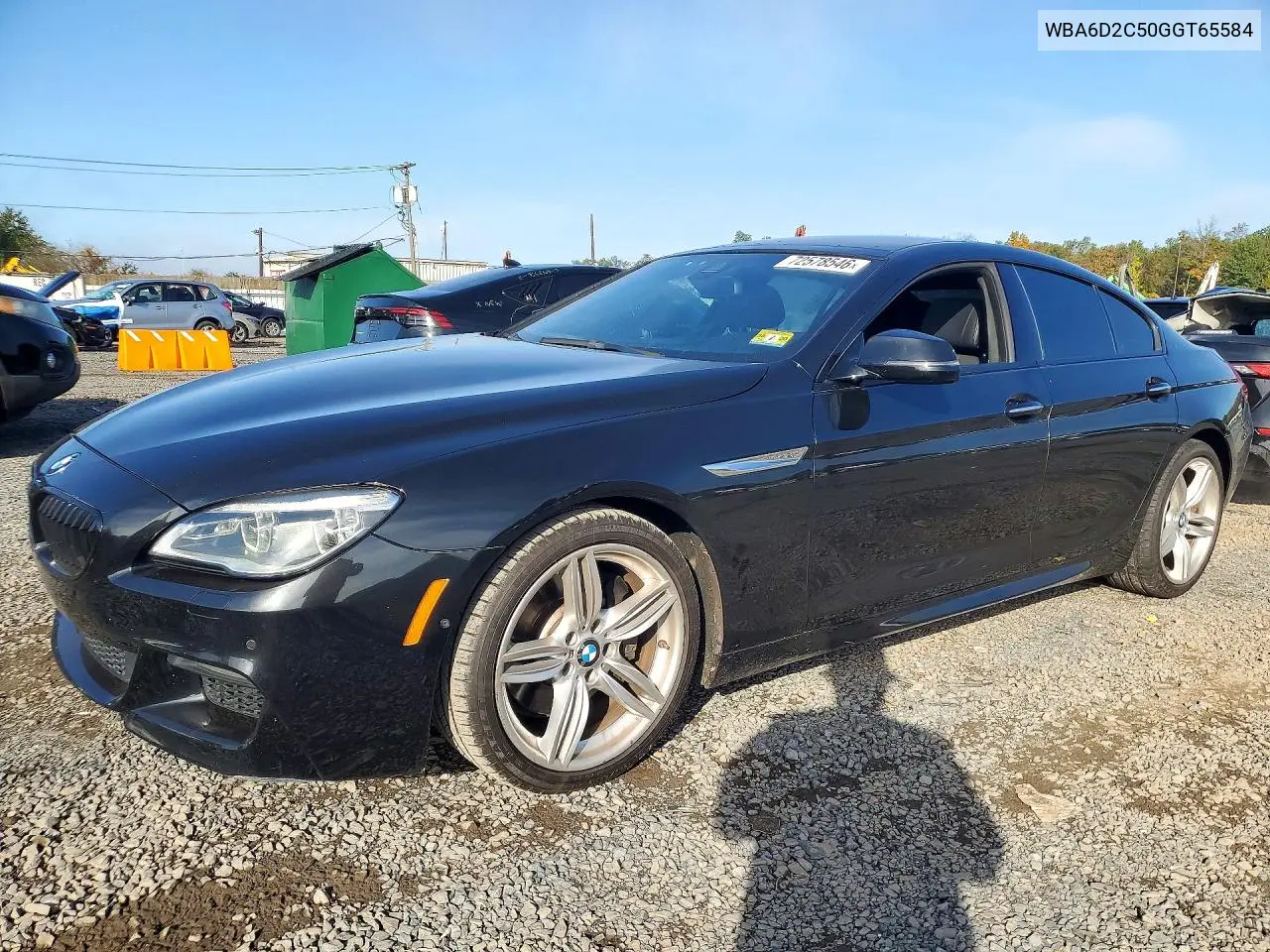 2016 BMW 640 Xi Gran Coupe VIN WBA6D2C50GGT65584 фото 1