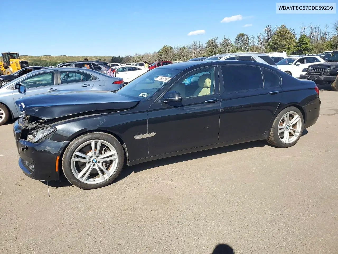 2013 BMW 750 Lxi VIN WBAYF8C57DDE59239 фото 1