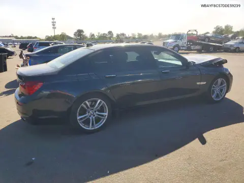 2013 BMW 750 Lxi VIN WBAYF8C57DDE59239 фото 3