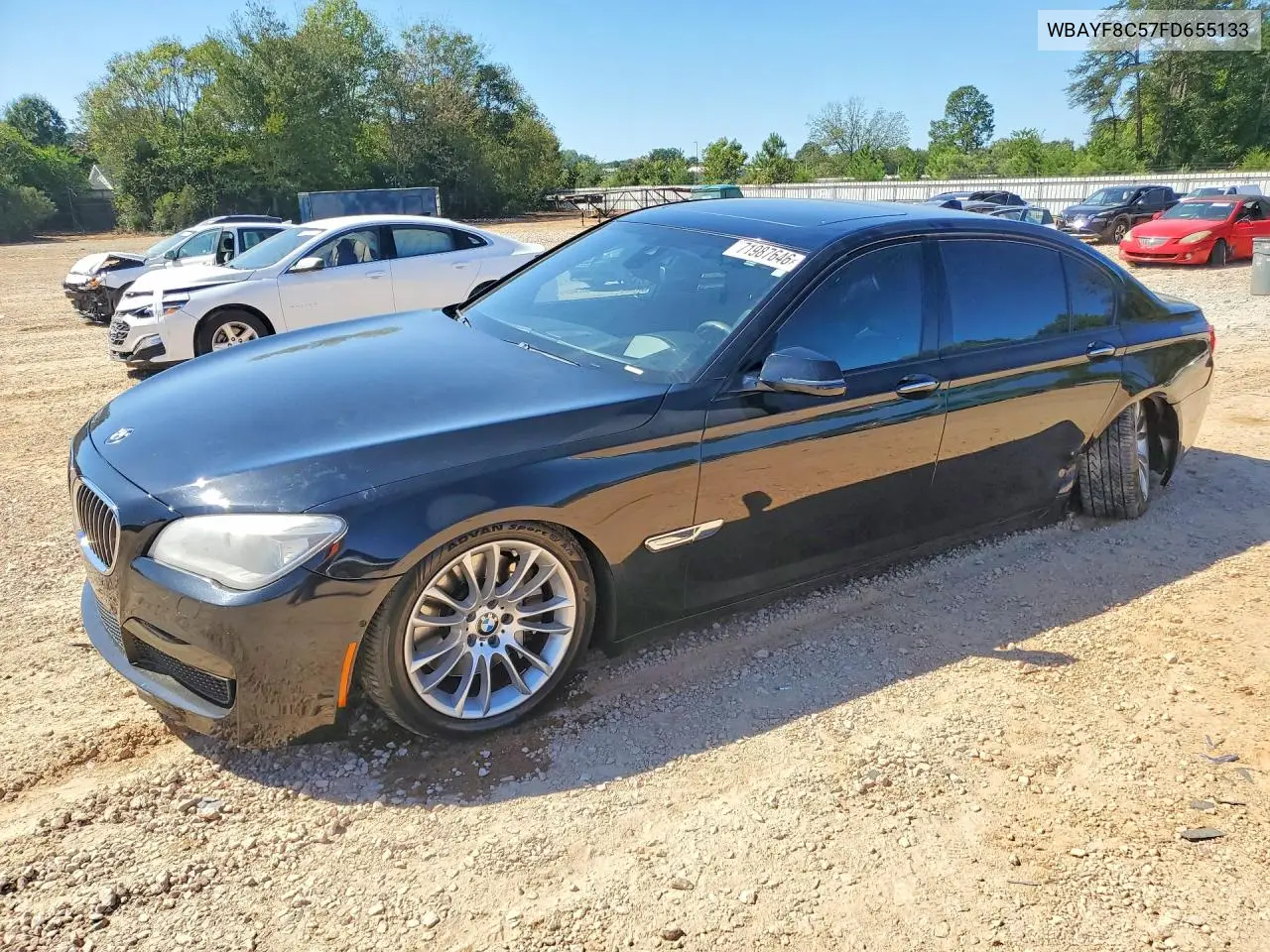 2015 BMW 750 Lxi VIN WBAYF8C57FD655133 фото 1