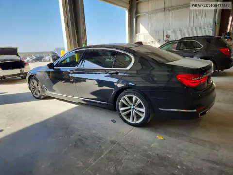 2016 BMW 750 Xi VIN WBA7F2C51GG417447 фото 2