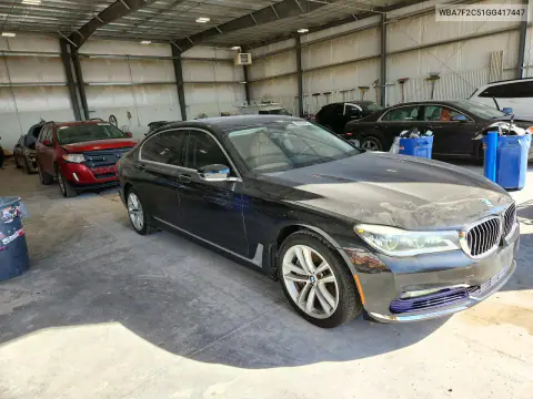 2016 BMW 750 Xi VIN WBA7F2C51GG417447 фото 4