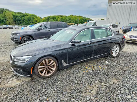 WBA7F2C59JB238299 — 2018 BMW 7ER, Подтопление, фото до ремонта