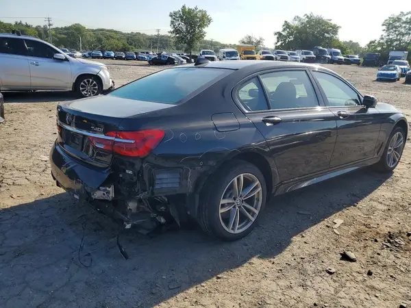 WBA7E4C55KGV70338 — 2019 BMW 7ER, фото 3 с аукциона Copart, Задняя часть