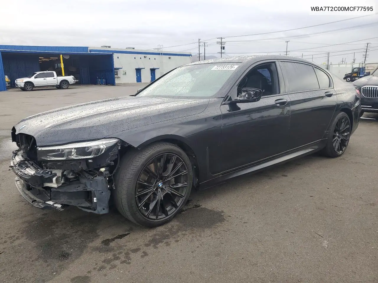2021 BMW 740 I VIN WBA7T2C00MCF77595 фото 1