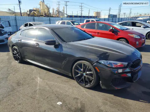 2021 BMW M850Xi VIN WBAGV8C00MCF81417 фото 4