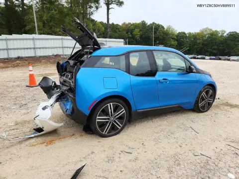 2017 BMW I3 Rex VIN WBY1Z8C50HV889511 фото 3