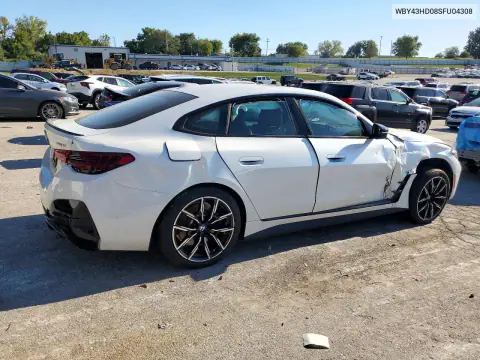 2025 BMW I4 xDrive 40 VIN WBY43HD08SFU04308 фото 3