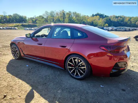 2026 BMW I4 xDrive 40 VIN WBY43HD01TFW37870 фото 2