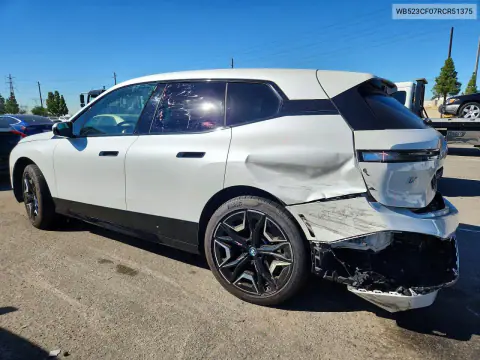 2024 BMW Ix xDrive50 VIN WB523CF07RCR51375 фото 2