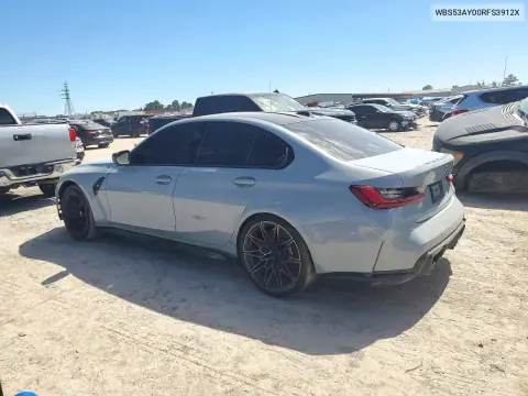 2024 BMW M3 VIN WBS53AY00RFS3912X фото 2
