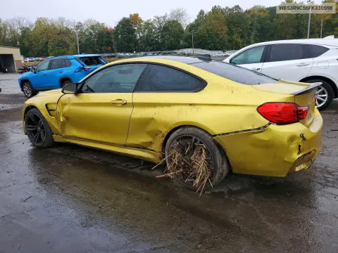 2015 BMW M4 VIN WBS3R9C56FK330598 фото 2