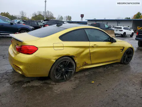 2015 BMW M4 VIN WBS3R9C56FK330598 фото 3