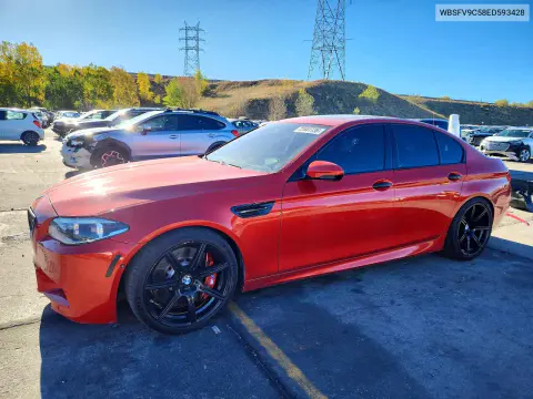 WBSFV9C58ED593428 — 2014 BMW M5, Град, фото до ремонта