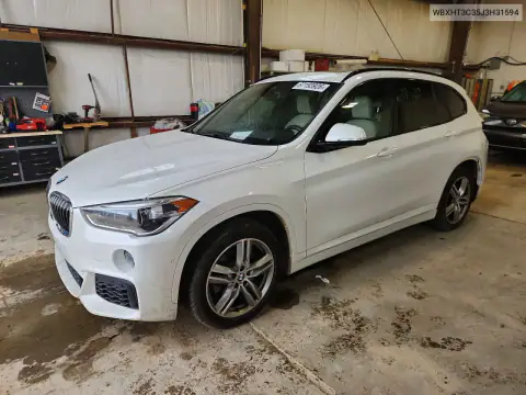 WBXHT3C35J3H31594 — 2018 BMW X1, Задняя часть, фото до ремонта