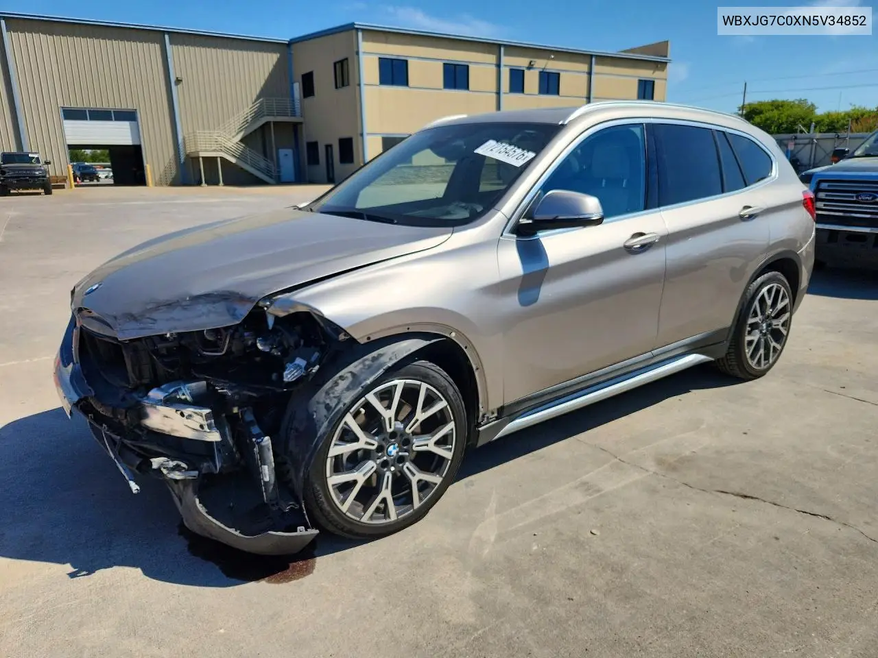 2022 BMW X1 Sdrive28I VIN WBXJG7C0XN5V34852 фото 1