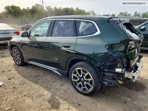 2025 BMW X1 xDrive28I VIN WBX73EF0XS5384212 фото 2
