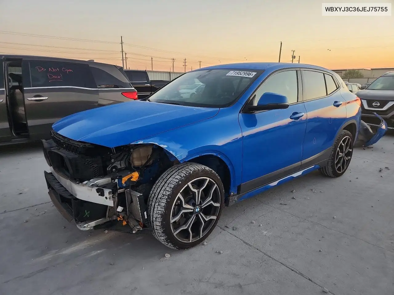 2018 BMW X2 Sdrive28I VIN WBXYJ3C36JEJ75755 фото 1