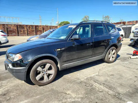 WBXPA73474WB28067 — 2004 BMW X3, Передняя часть, фото до ремонта